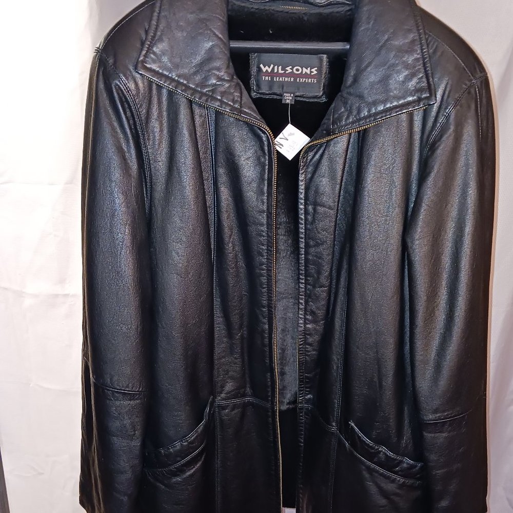 Wilson black leather jacket